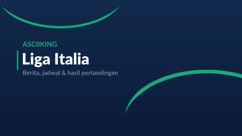 Ilustrasi rubrik Liga Italia di Asciiking