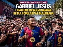 Baru Dua Pekan di Barcelona, Gabriel Jesus Langsung Rasakan Dampak Besar Popularitas Blaugrana