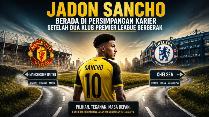 Jadon Sancho Berada di Persimpangan Karier Setelah Dua Klub Premier League Bergerak