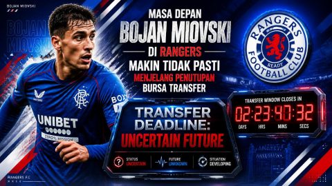 Masa Depan Bojan Miovski di Rangers Makin Tidak Pasti Menjelang Penutupan Bursa Transfer