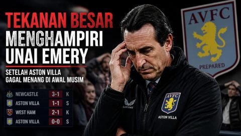 Tekanan Besar Menghampiri Unai Emery Setelah Aston Villa Gagal Menang di Awal Musim