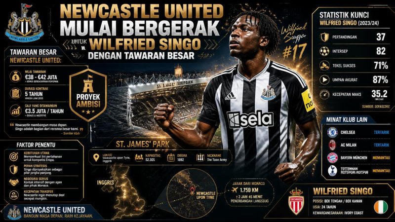 Newcastle United Wilfried Singo Transfer