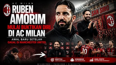 Ruben Amorim Mulai Buktikan Diri di AC Milan, Awal Baru Setelah Gagal di Manchester United
