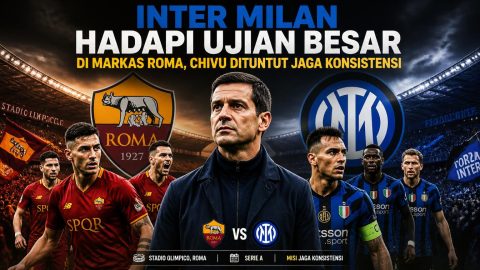 Inter Milan Hadapi Ujian Besar di Markas Roma, Chivu Dituntut Jaga Konsistensi