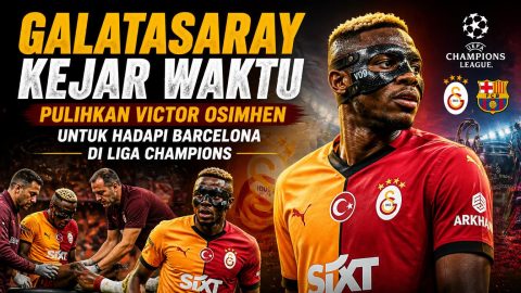 Galatasaray Kejar Waktu Pulihkan Victor Osimhen untuk Hadapi Barcelona di Liga Champions